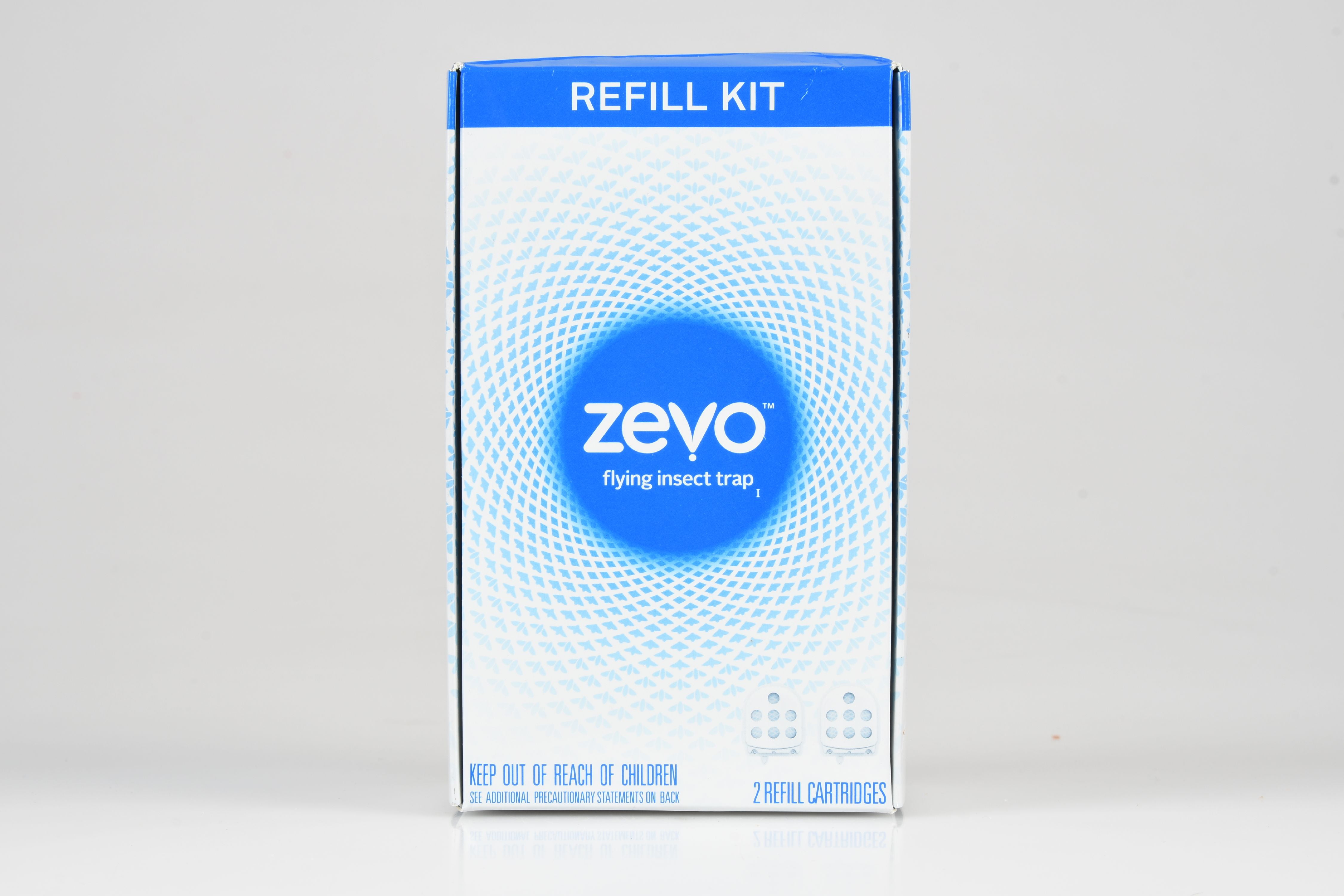 ZEVO Refills 02 Cartridges | Device Sold Separately, White, ZEVO Flying  Insect Trap Refill Fly Trap Refill Cartridges + Includes Exclusive