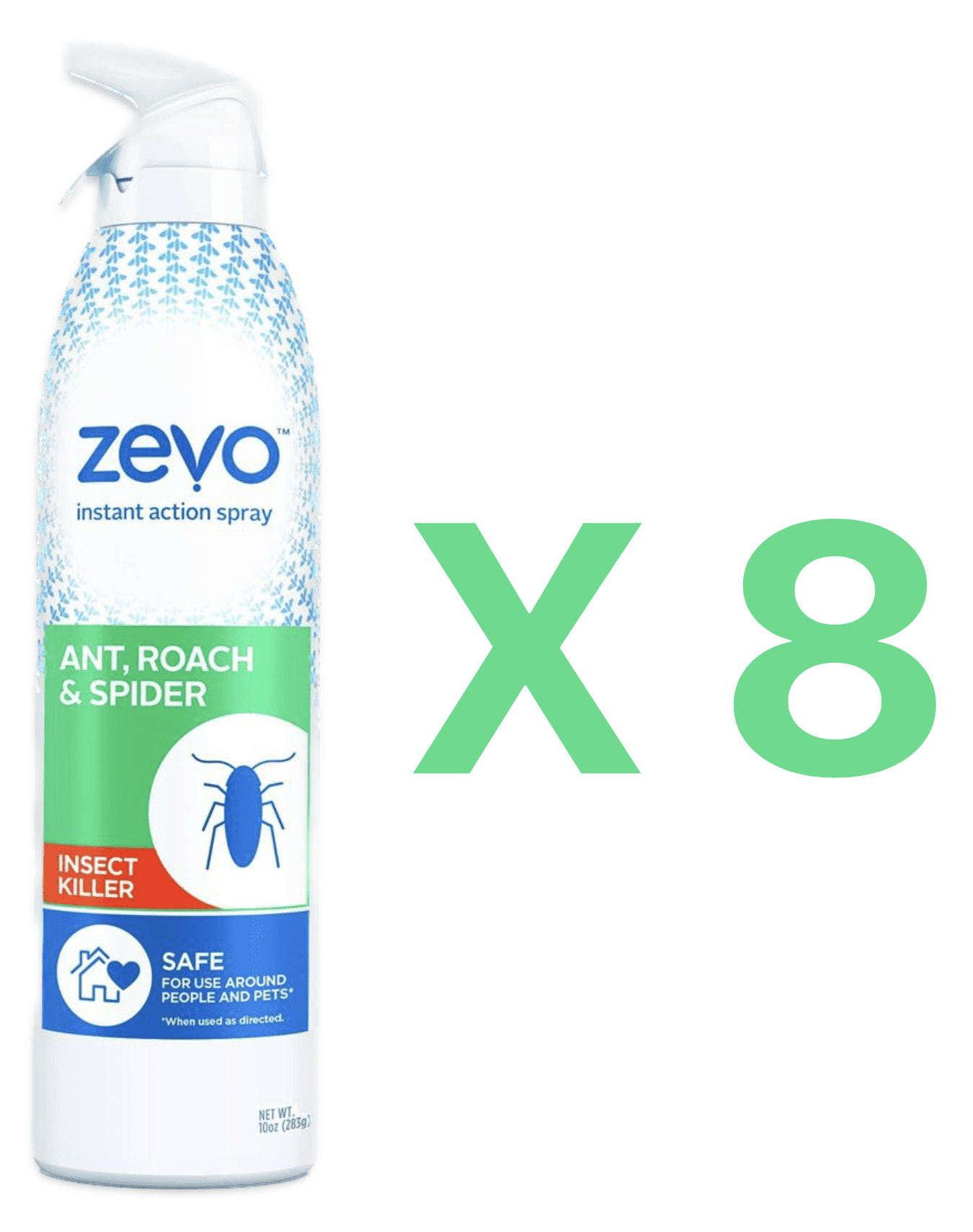Zevo Instant Action Crawling Insect Killer - Ant, Roach, & Spider 10oz - 8 pack