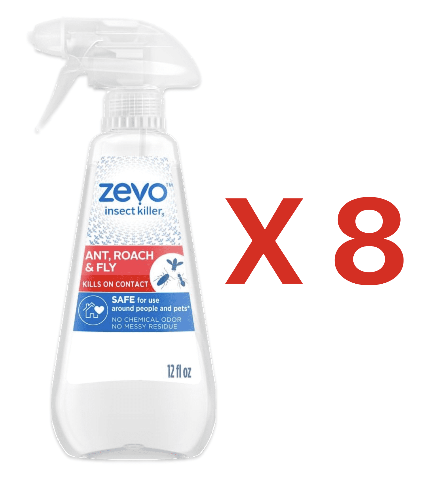 Zevo Instant Action Multi-Insect Killer - Ant, Roach, Fly 12oz  - 8 Pack