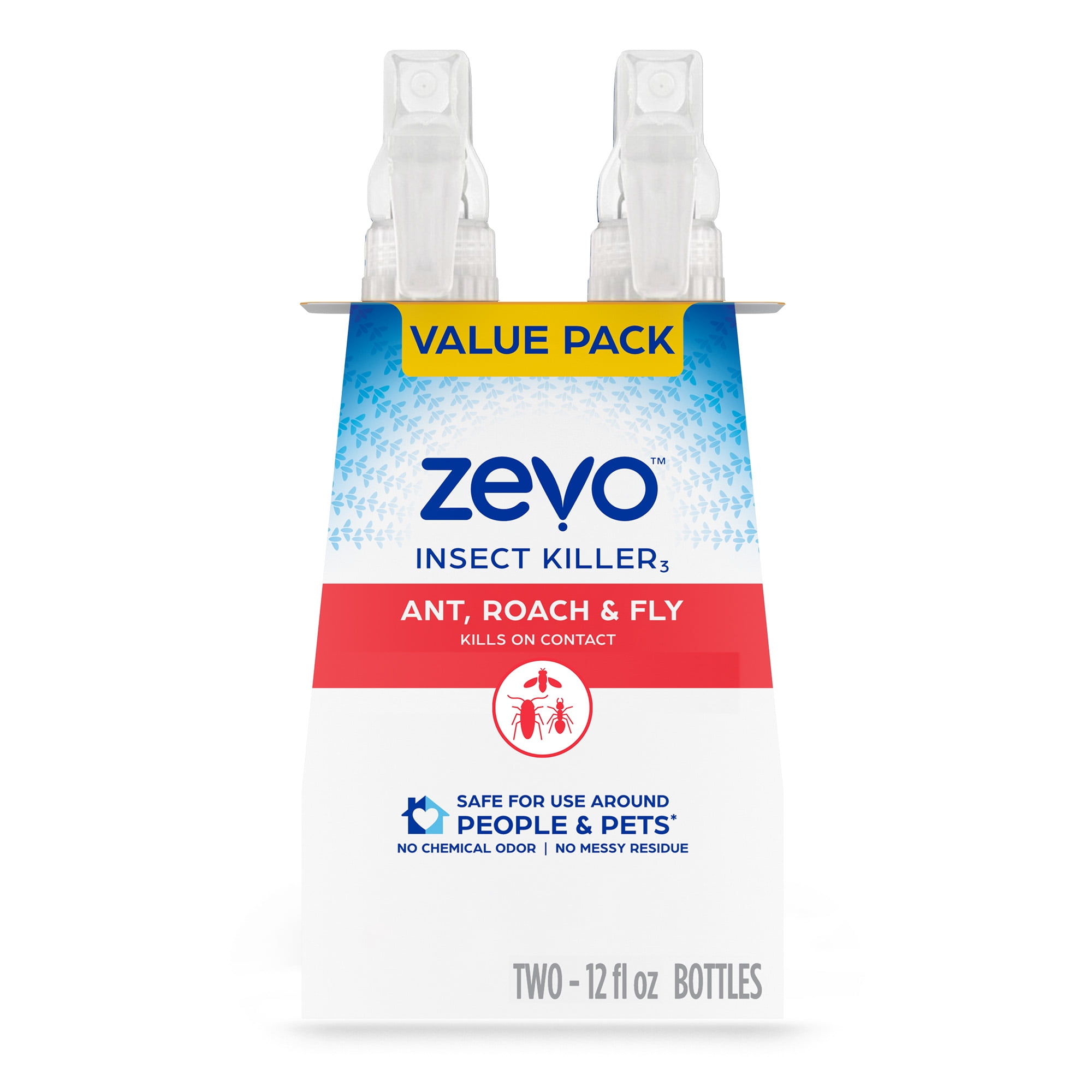 Zevo Multi-Insect Killer - Ant, Roach, Fly - 12ozBug Spray - Twin Pack
