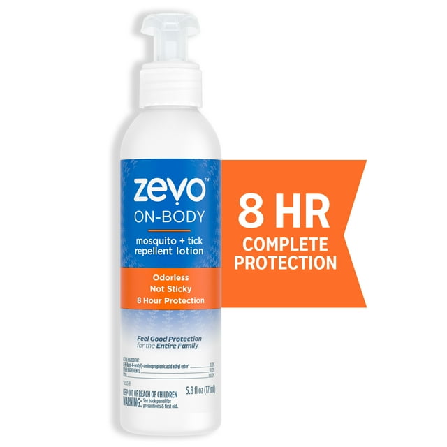Zevo On Body Mosquito + Tick Repellent Lotion Bug Spray Alternative
