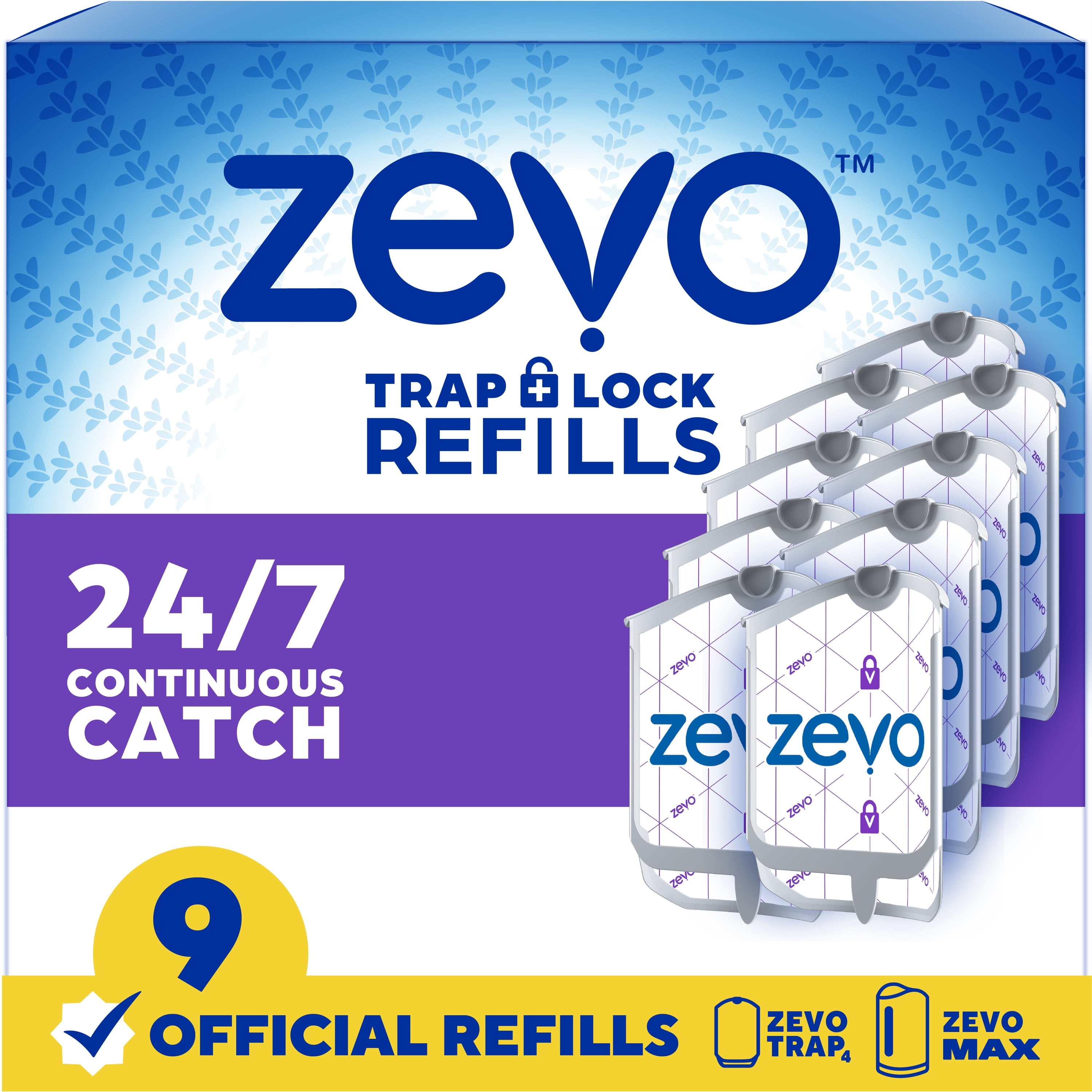 Zevo Flying Insect Trap Full Size Refill - 9 Refill Cartridges