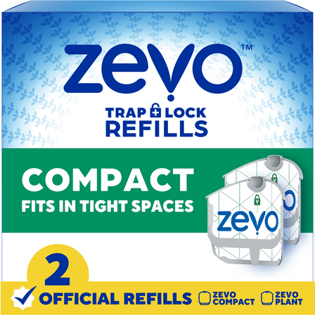 Zevo Compact Flying Insect Trap Refill - 2 Refill Cartridges