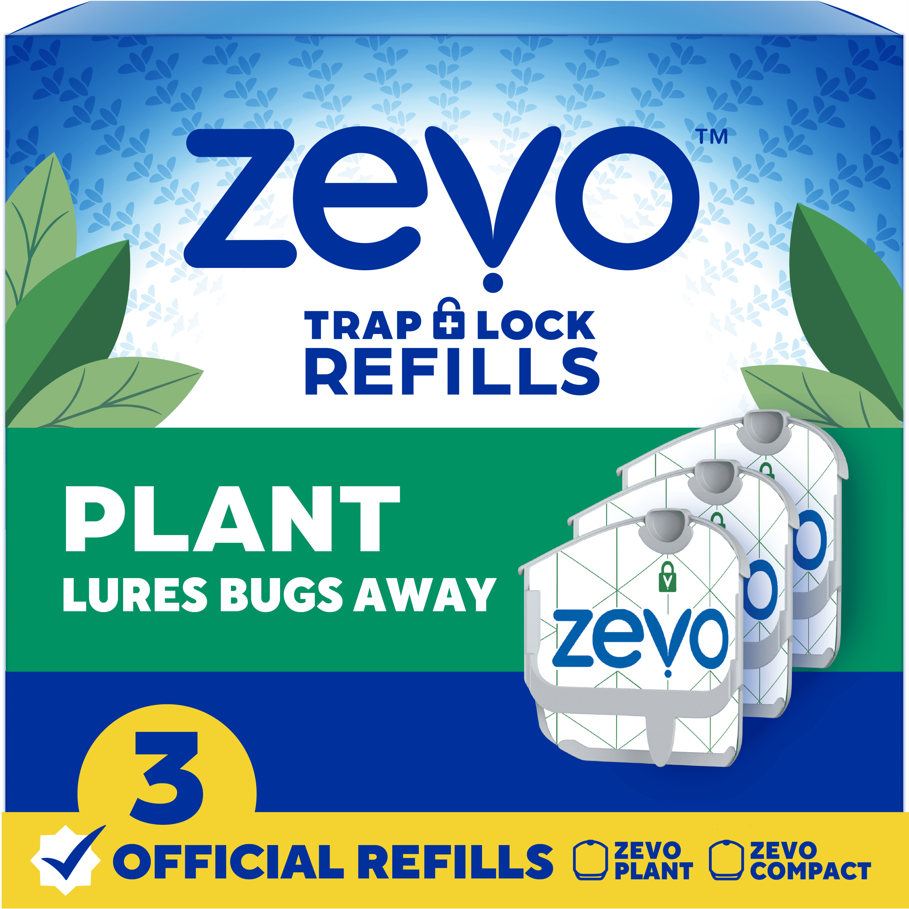 Zevo Plant Flying Insect Trap Refill: Indoor Light Trap Refill