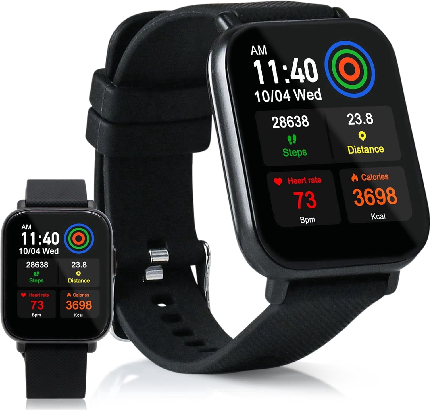 Zewa® Fitness Activity Tracker, Heart Rate Monitor, Free Pro App