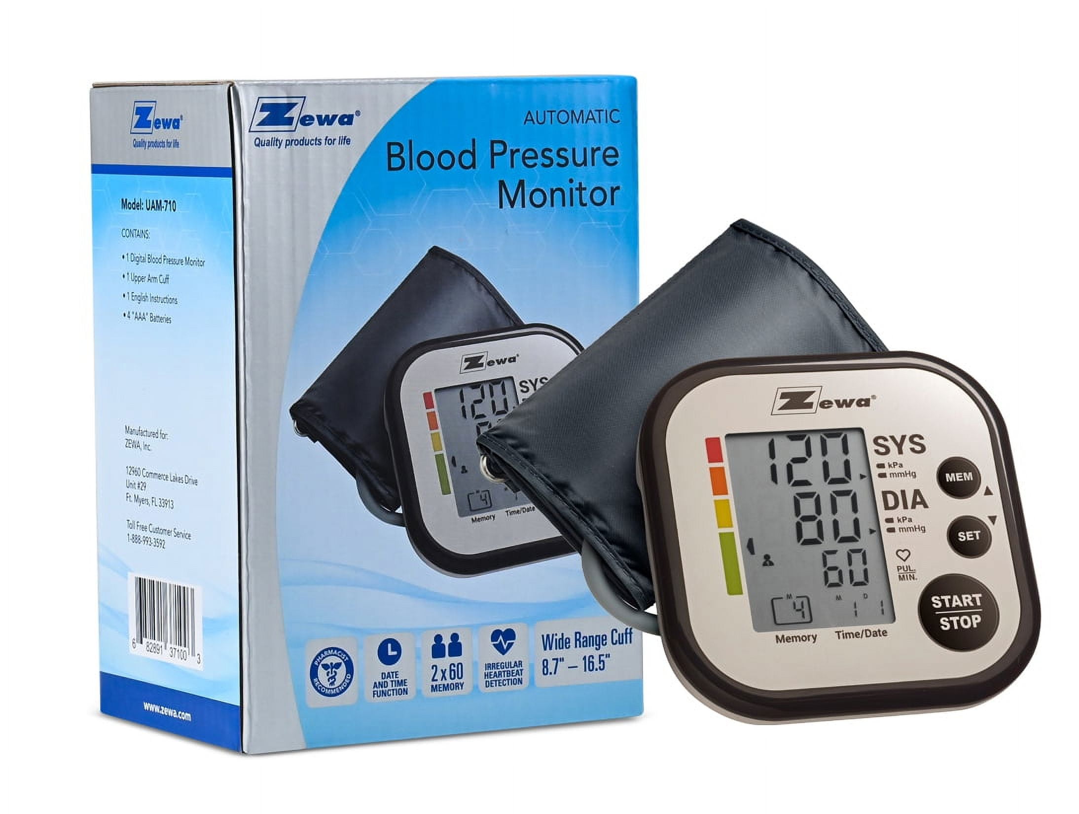Zewa Uam 710 Automatic Blood Pressure Monitor
