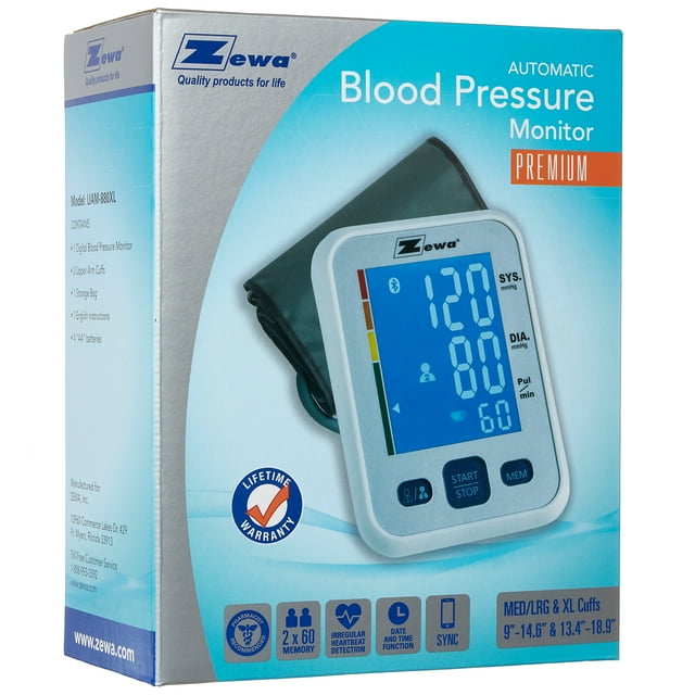 Zewa UAM880UA "Premium" Upper Arm Blood Pressure Monitor with