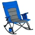 Zexiceli Rocking Chair,Oversized Folding Rocking Camping Chair,Adults