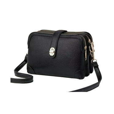 Zexiceli Women Shoulder Bag with Detachable Adjustable Shoulder Strap Multi Pockets Crossbody Bag or Phone Wallet Cosmetics Faux Leather Handbag