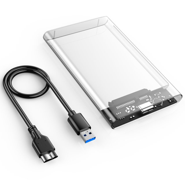 Zexmte 2.5inch Hard Disk Drive Case USB 3.0 SATA Adapter Cable for SSD