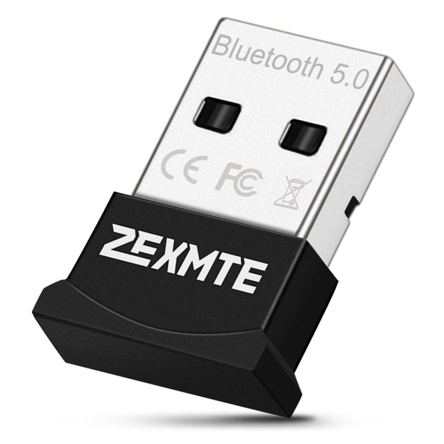 Zexmte USB Bluetooth 5.0 Adapter for PC, Compatible with Windows 10/8/7, Universal Port