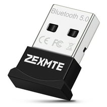 Zexmte USB Bluetooth Adapter for PC Bluetooth 5.0 Dongle Compatible with Windows 10/8/7 for Desktop, Laptop, Mouse, Keyboard, Headsets, Speakers