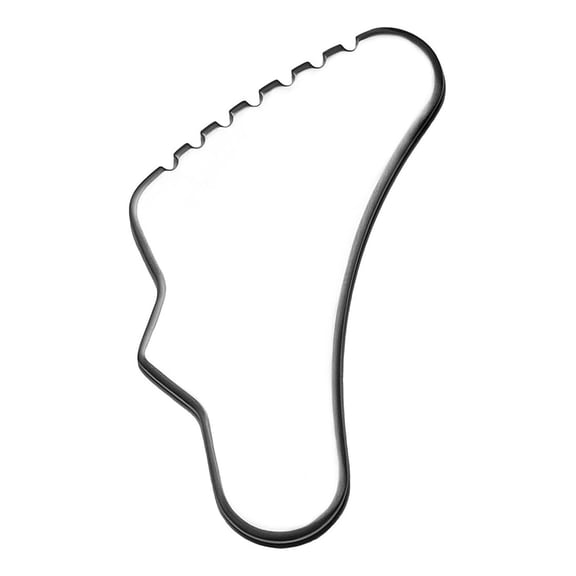 Zeya Stainless Steel Body Gua Sha Tool for Face - Muscle Scraper Fascia Massage Tools for Deep Tissue and Plantar Fasciitis, Durable Body Sculpting Metal Gua Sha with Travel Pouch