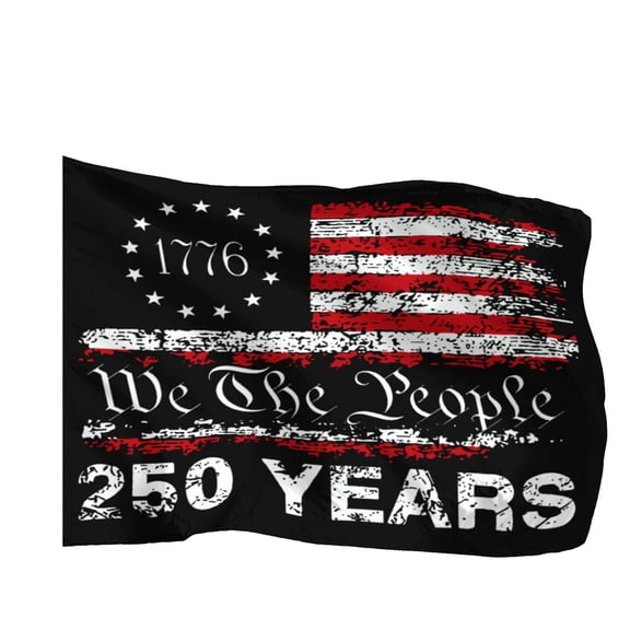 Zeyigg 250 Anniversary USA Commemorative Flag, 3x5 Ft Single Sided Patriotic Banner, Indoor Outdoor Decor for Yard Parade Party Celebration,I