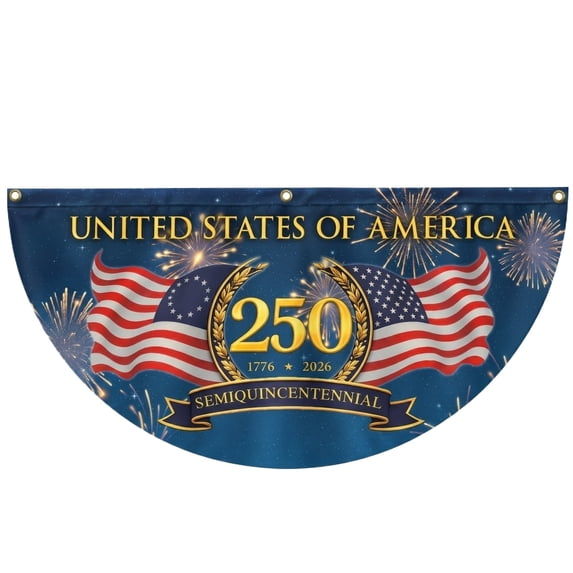 Zeyigg 250 Anniversary USA Flag, 1776-2026 Commemorative Banner, American Flags For Fence, Patriotic Signs Hanging Decor House, 250th Anniversary America Flag,C-3*5.9FT