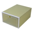 thumbnail image 1 of Zeyigg Clear Plastic Shoe Storage Boxes – Stackable & Foldable Shoe Box Organizer with Heart Design, Transparent Closet Organizer for Sneakers, Boots & Home Textile Storage,Army Green, 1 of 4