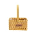 thumbnail image 1 of Zeyigg Handmade Rattan Woven Flower Shopping Basket, Outdoor Picnic Basket Vegetable Picking Basket, Old-Fashioned Handled Tote&nbsp;,C, 1 of 4