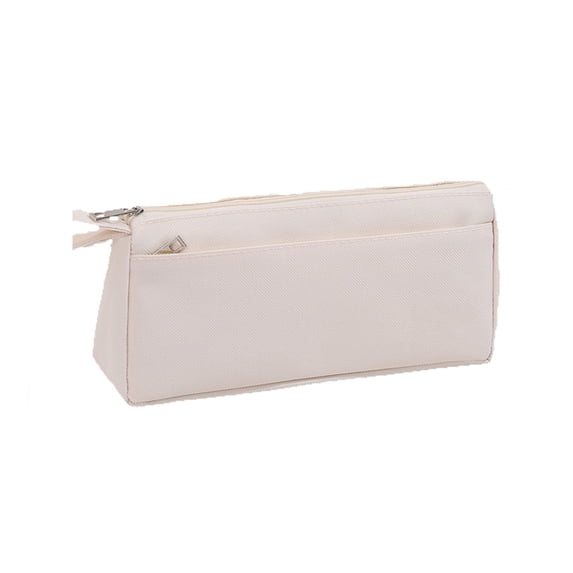 Zeyigg Large Capacity Pencil Case for Elementary School Students, Cute Stationery Box for Boys and Girls, Study Supplies Organizer for Children,Beige