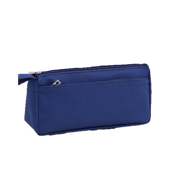 Zeyigg Large Capacity Pencil Case for Elementary School Students, Cute Stationery Box for Boys and Girls, Study Supplies Organizer for Children,Navy