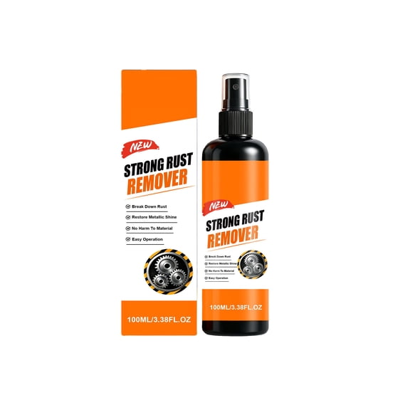 Zeyigg Rust Remover Spray for Metal - 2026 Upgrade Heavy Duty Rust Dissolver for Car Scratch, Tools, Chains, Iron Stain, Auto Garage Use,orange