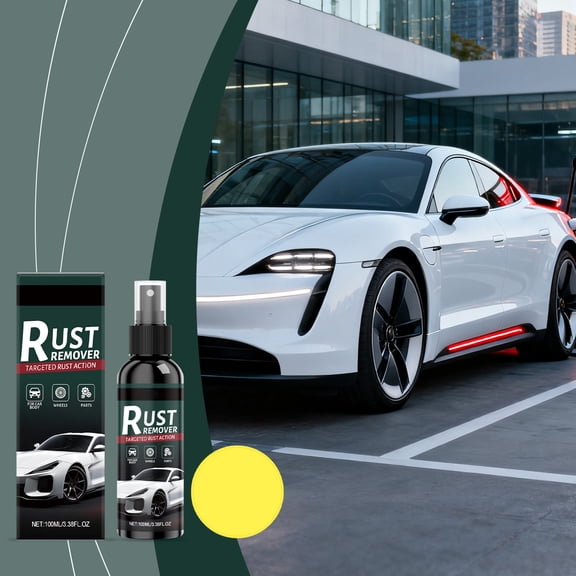Zeyigg Rust Remover Spray for Metal - Heavy Duty Car Rust Remover, Multi-Purpose Metal Spray for Auto Parts, Industrial & Home Use, Fast Acting