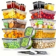 thumbnail image 1 of Zeyigg Sealed Plastic Storage Box with Lid, Transparent Leak-Proof Food Container for Refrigerator, Kitchen Pantry Organization & Fresh-Keeping,B, 1 of 2