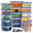 thumbnail image 1 of Zeyigg Sealed Plastic Storage Box with Lid, Transparent Leak-Proof Food Container for Refrigerator, Kitchen Pantry Organization & Fresh-Keeping,D, 1 of 2