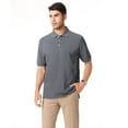 thumbnail image 1 of Zfeel- 7701 Luxe Touch 100% Cotton Polos Shirt For Adult Men | 6 oz | Color: Pepper | Size: 3XL, 1 of 7