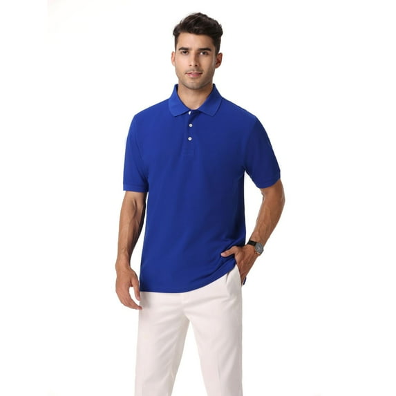 Zfeel- 7701 Luxe Touch 100% Cotton Polos Shirt For Adult Men | 6 oz | Color: SportRoyal | Size: 4XL