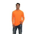 thumbnail image 1 of Zfeel Dry Fit Pullover Work Hoodie for Men, High Visibility Long Sleeve Workwear, Neon Orange, L, 1 of 5