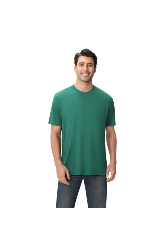High Performance Pure Dry Fit Poly Shirt 100% Polyster Crewneck Tee Shirts for Men (Kelly Green, XL)