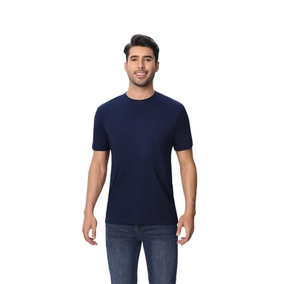 Zfeel High Performance Pure Dry Fit Poly Shirt 100% Polyster Crewneck Tee Shirts for Men (Navy, XL)