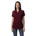 thumbnail image 1 of Zfeel Women High Performance Pure Dry Fit Poly Polo, Comfortable Short Sleeve Shirt, Maroon, M, 1 of 6