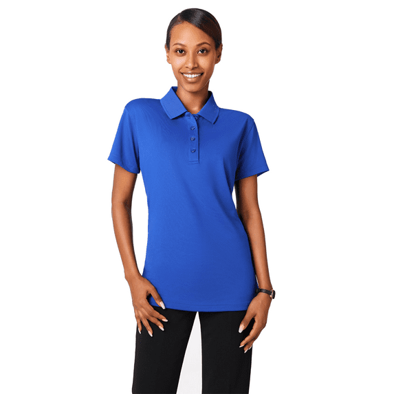 Zfeel High Performance Women's Pure Polo, Dry Fit Poly Royal Polo Shirt Size- L