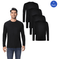 thumbnail image 1 of Zfeel Long Sleeves Dry Fit Poly T-Shirt - Black, Men's High Performance Moisture-Wicking Shirt, 4 Pack, 2XL, 1 of 5