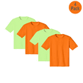 thumbnail image 1 of Zfeel Men Hi Vis Pure Dry Fit Poly T-Shirt, Short Sleeve, Safety Neon Green and Orange, 4 Pack, XL, 1 of 6