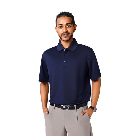 Zfeel Men High Performance Collared Poly Polo T-Shirt, Short Sleeve ...
