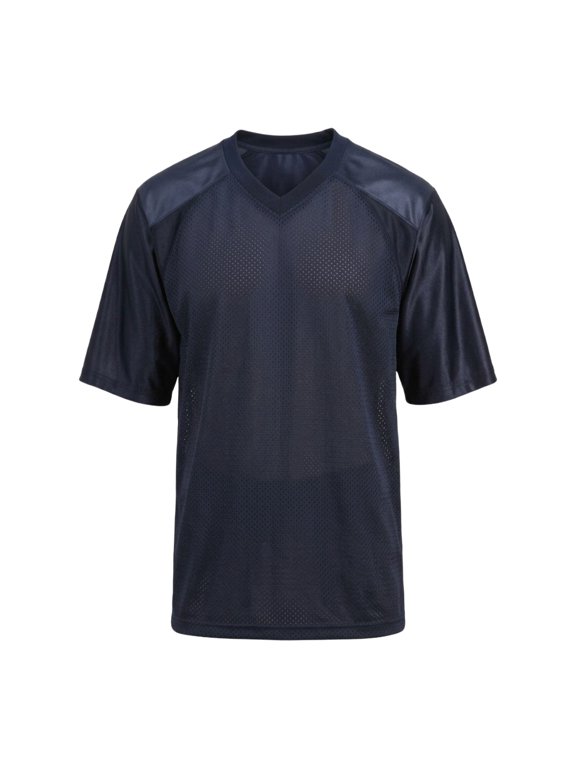 Men High Performance Pure Dry Fit Football Jersey, Durable Sports Comfy Tee, Navy, 3XL