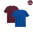 thumbnail image 1 of Zfeel Men High Performance Pure Dry Fit Poly T-Shirt, Short Sleeve Tee, Assorted Color, M, 2 Pack, 1 of 10