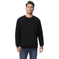 thumbnail image 1 of Zfeel Men's Crewneck Sweatshirt, Long Sleeve Cotton and Poly Blend Pullover Fleece, Black, S, 1 of 5