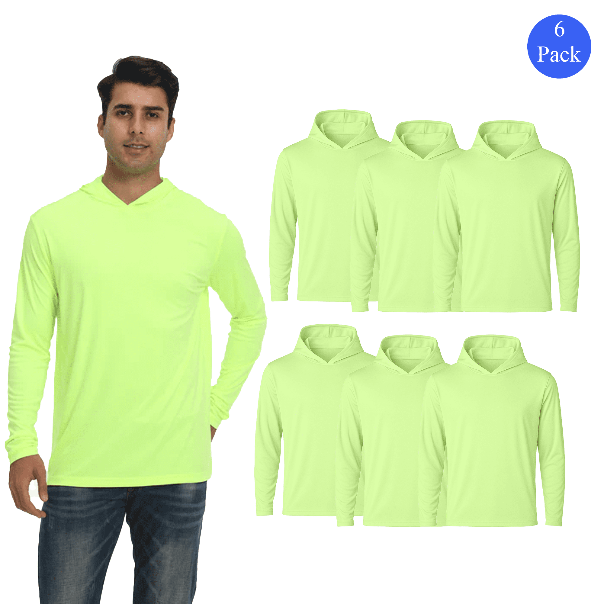 Logo Hoodie FUSION Yellow＆Denim XL Logo Hoodie FUSION Yellow＆Denim XL Zip-Front Hooded Sweatshirt