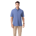 thumbnail image 1 of Zfeel Men's Casual Polo Shirt, 60/40 Cotton/Poly Blend, Short Sleeve Pique Knit with Collar, China Blue, 5XL, 1 of 5