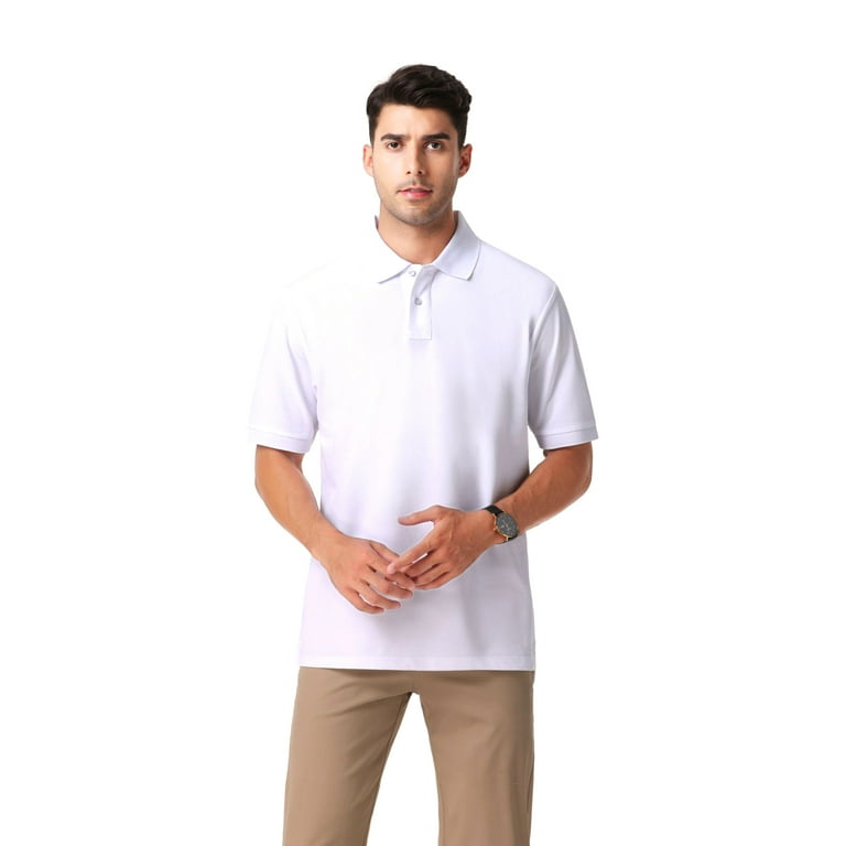 White polyester polo shirts online