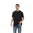 thumbnail image 1 of Zfeel Premium Heavyweight T-Shirt 100% Cotton Short Sleeve Crewneck Plain Tee Shirts Unisex (Black, M), 1 of 8