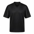 thumbnail image 1 of Zfeel Pure Dry Fit Football Jersey, Men's Open Hem Black Sportswear, 4XL, 1 of 4