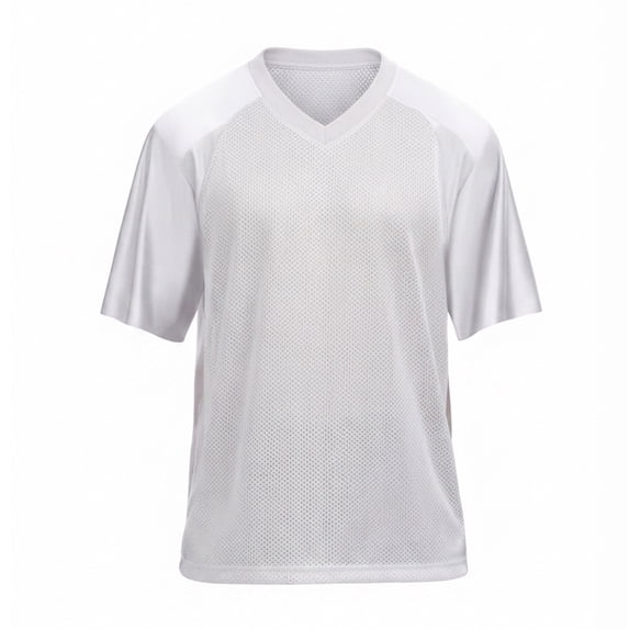 Zfeel Pure Dry Fit Football Jersey, Men's Open Hem Silver Sportswear, L