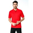 thumbnail image 1 of Zfeel Pure Poly Dry Fit Polo Shirt | Polo Collar and Three-Button Placket | 100% Polyester | Stay Cool and Comfortable All Day| Cherry Red | S Size, 1 of 6