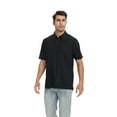 thumbnail image 1 of Zfeel Short Sleeve Collared Polo Shirt for Men, Stretchable Nylon-Spandex Polo, Black, S, 1 of 6