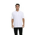 thumbnail image 1 of Zfeel Short Sleeve Collared Polo Shirt for Men, Stretchable Nylon-Spandex Polo, White, S, 1 of 6