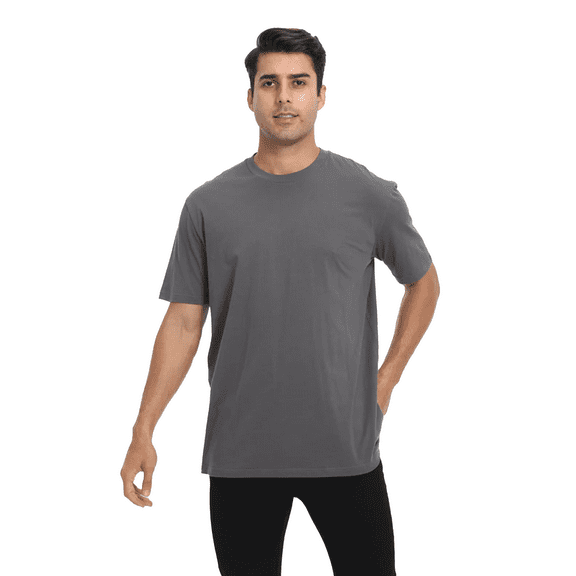 Zfeel Short Sleeve Super-Soft Blank T-Shirt for Men, Ideal for DTG, Heat Transfers & Embroidery, Deep Heather, 3XL